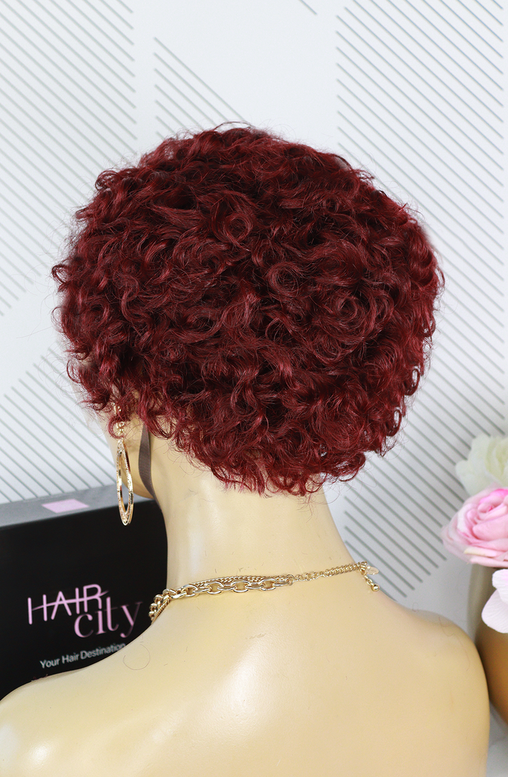 Brazilian T-Part Wig Pixie Curly - 6"