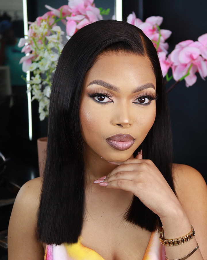 Double Drawn Peruvian Lace Front wig - Kimmie - 14"