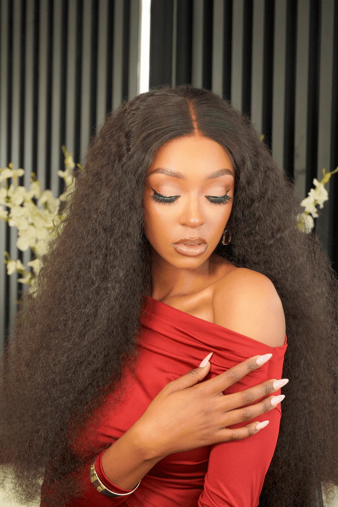 Peruvian HD 5x5 Lace Wig Water Wave 32 Inch