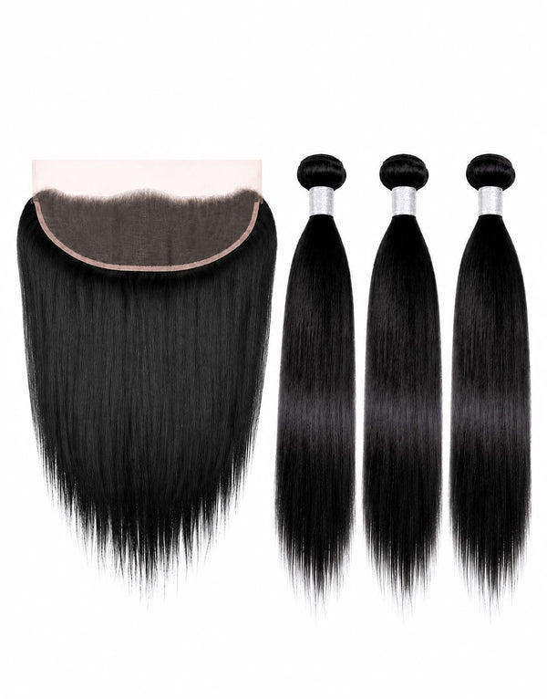Brazilian 13x4 Frontal and Bundle Combo - Straight