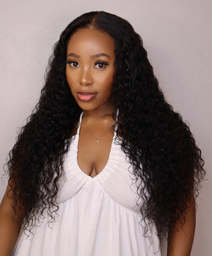 Peruvian 9x6 Pre Cut Pre Bleached Water Wave Lace Wig