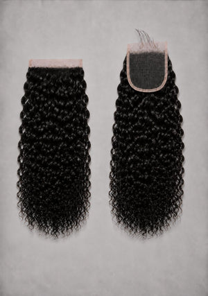 Peruvian 14A 4x4 Closure - Burmese Curl