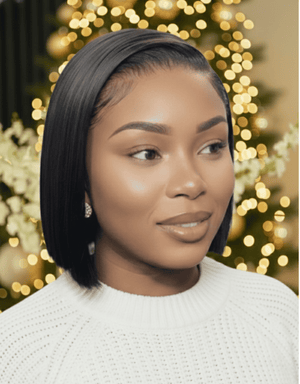 Brazilian Lace Frontal Wig Blunt Bey Bob 8 Inch