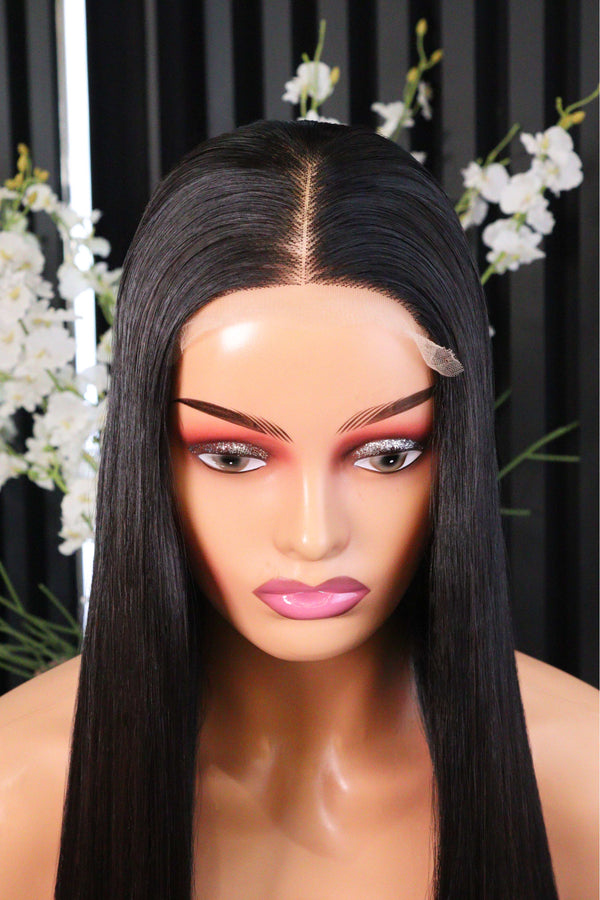 Vietnamese 4x4 SDD Lace Wig Straight Col 1B 26 Inch