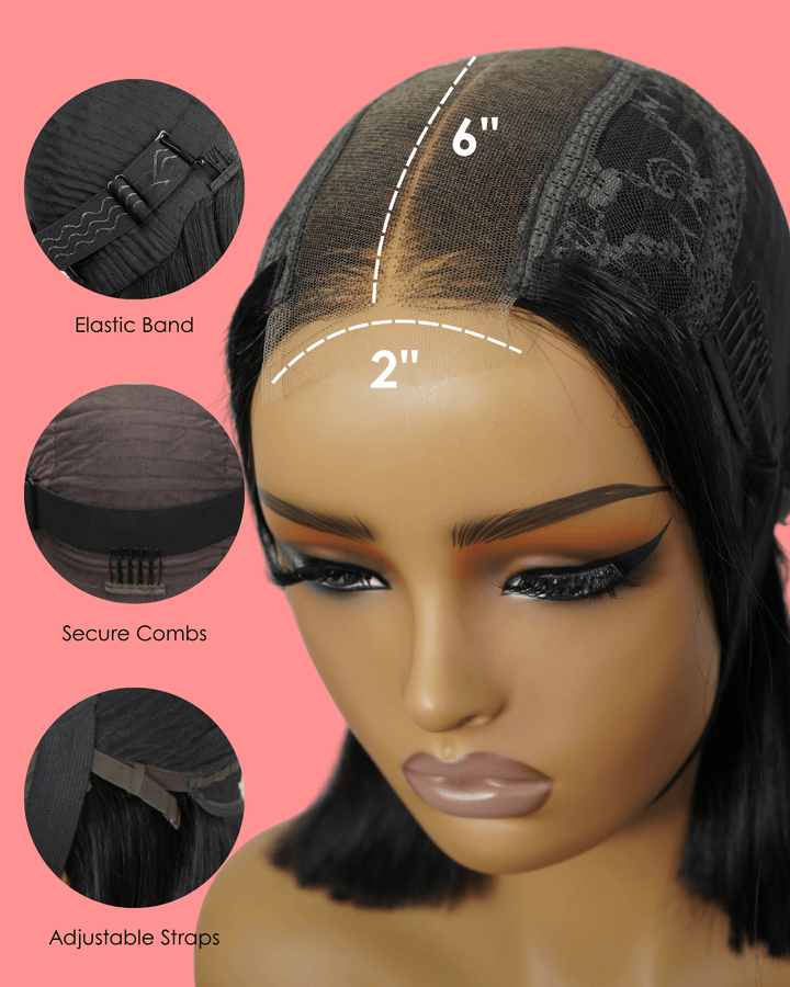 HD Peruvian 2x6 Fringe Bob Col 2 10 inch