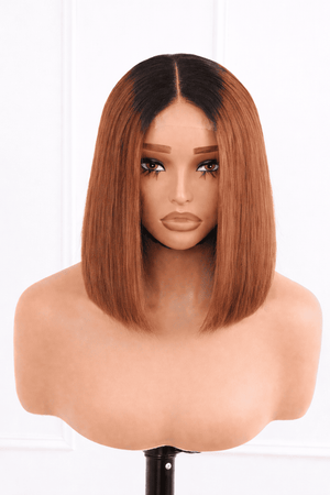 2x6 Vietnamese Bob Lace Wig Straight 8 Inch 1B4