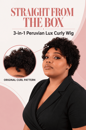 3-in-1 Peruvian Lux Curly Wig