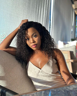 Brazilian Water Wave Lace Front Wig - 16"