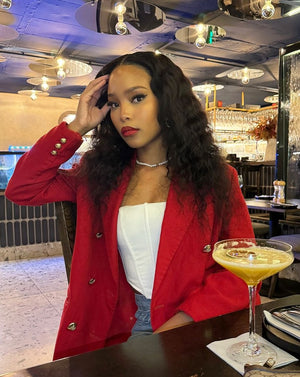 Brazilian Water Wave Lace Front Wig - 18"