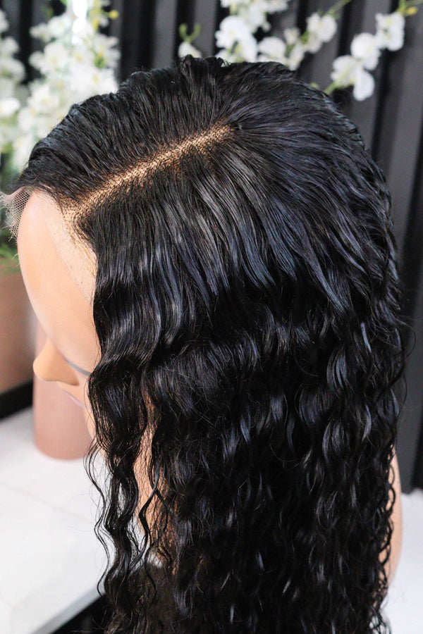 Peruvian HD Lace Front Wig Water Wave 18"