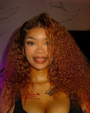 Brazilian 13x4 Lace Frontal Wig Water Wave  Col 430 18 inch