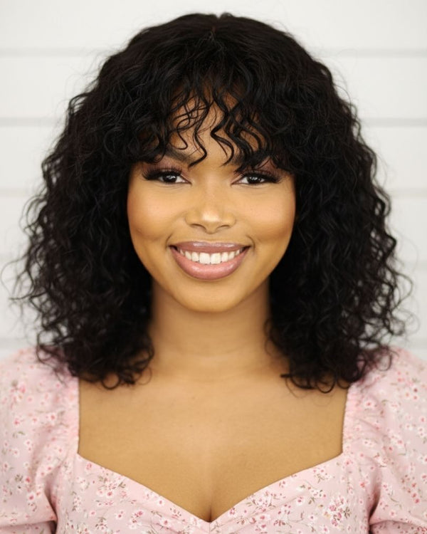 Brazilian 4x4 Lace Wig 8 Inch & Brandy Water Wave Wig