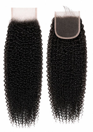 BRAZILIAN 10A 4x4 Closure Kinky Curl