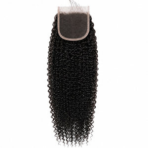 BRAZILIAN 10A 4x4 Closure Kinky Curl