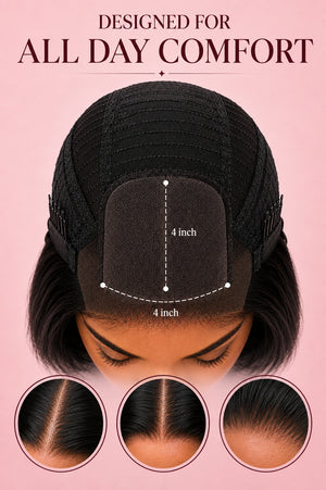 2 for 1 Brazilian Wig Combo | Straight 8″ Bob + Eva Curly Wig