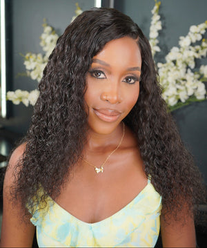 Peruvian 5x5 Lace Wig Water Wave Nat 18 inch