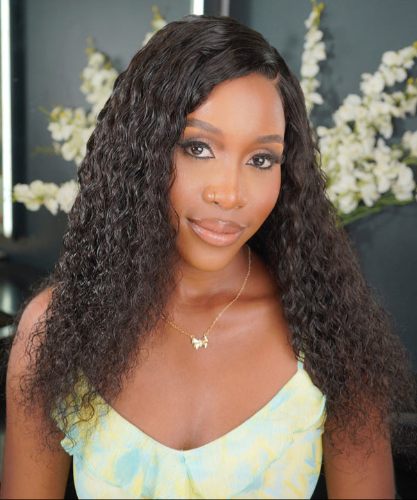 Peruvian 5x5 Lace Wig Water Wave Nat 18 inch