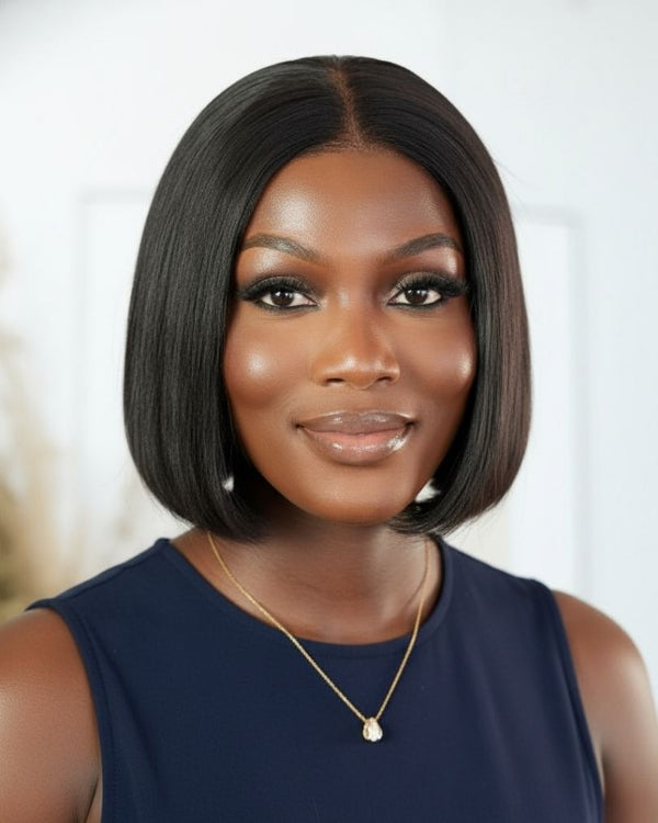 Brazilian 4x4 Lace Wig Straight 16 Inch and Brazilian 4x4 Lace Wig 8 Inch