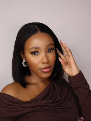 Peruvian 6x4 Pre Cut Straight Lace Wig 12 Inch