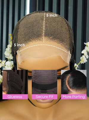 Super Double Drawn Vietnamese 5x5 Lace Wig Straight Col Piano Brown 10 Inch