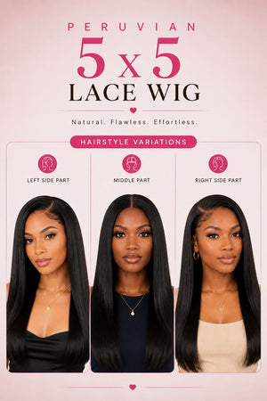 Peruvian 5x5 Lace Wig - Straight
