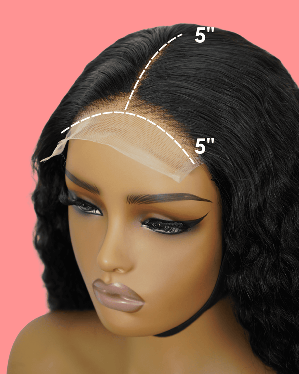 Peruvian 5x5 Lace Wig Ada Col 430 streaked 8 inch