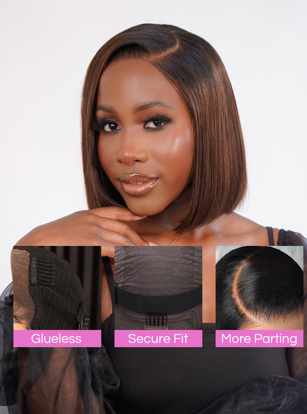 Peruvian 5x5 Style Bob Wig TNC4 8 Inch