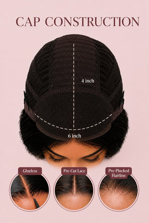 Peruvian 6x4 Pre Cut Straight Lace Wig