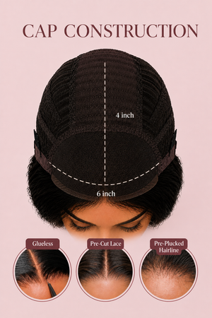 Peruvian 6x4 Pre Cut Straight Lace Wig
