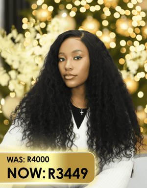 Peruvian  9x6 Pre Bleached Water Wave Lace Wig