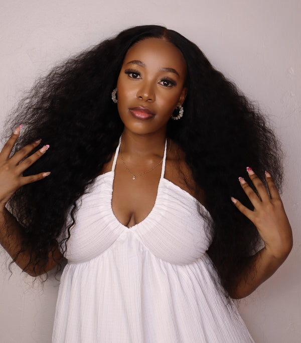 Peruvian 9x6 Pre Bleached Water Wave Lace Wig