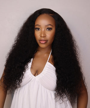 Peruvian 9x6 Pre Bleached Water Wave Lace Wig