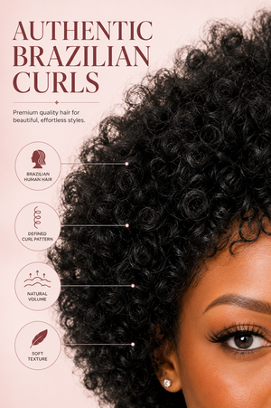 Brazilian Curly Afro full Cap 8"