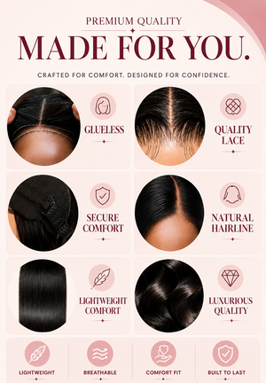 Peruvian 6x4 Pre Cut Straight Lace Wig