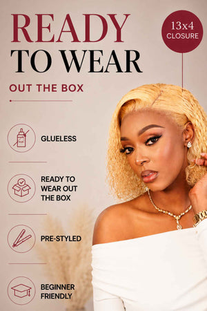 Brazilian 13x4 Bahama Blunt Wave Col 613 12 Inch