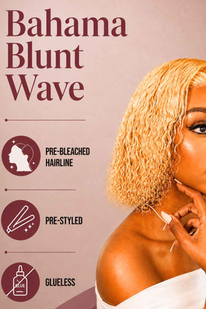 Brazilian 13x4 Bahama Blunt Wave Col 613 12 Inch