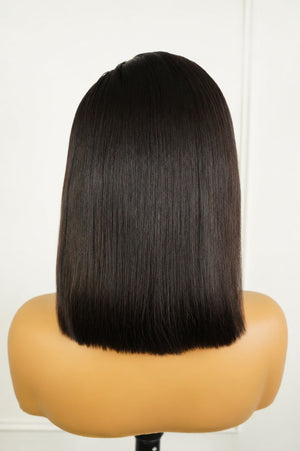 Peruvian 13x4 Lace Frontal Wig Blunt Bey Bob Nat