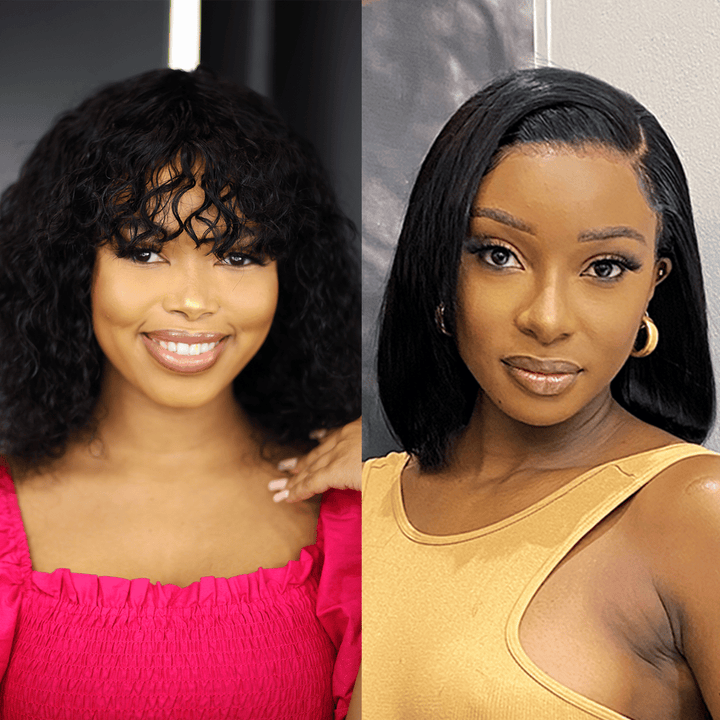 Brazilian Lace Frontal Wig 10" & Brandy Water Wave Wig
