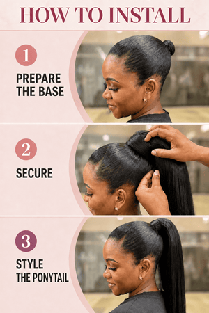 Brazilian 10A Frontal 12 Inch & Clip In Ponytail Straight 18 Inch