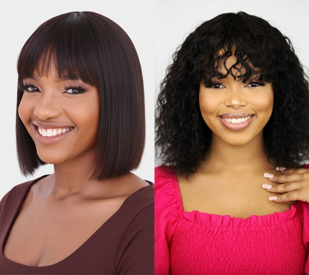 Brazilian Fringe Bob 8" & Brandy Water Wave Fringe