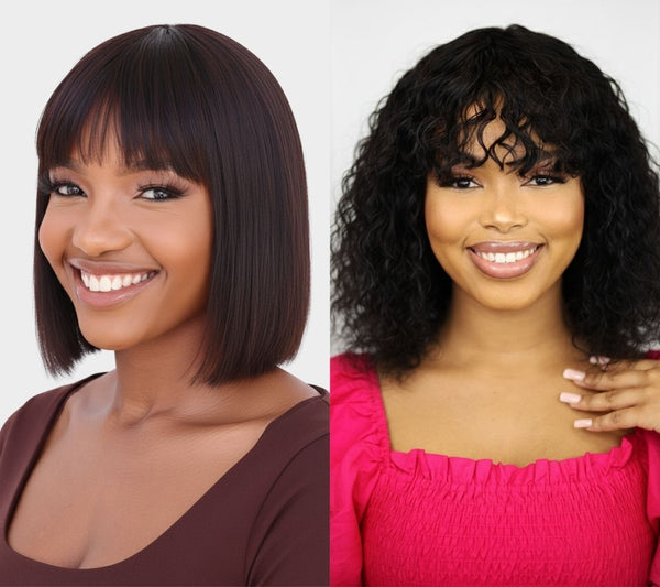 Brazilian Fringe Bob 8" & Brandy Water Wave Fringe