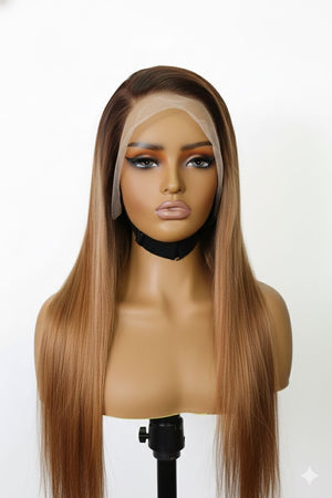 Brazilian 13x4 Lace Frontal Wig Straight  clr 430 18 inch