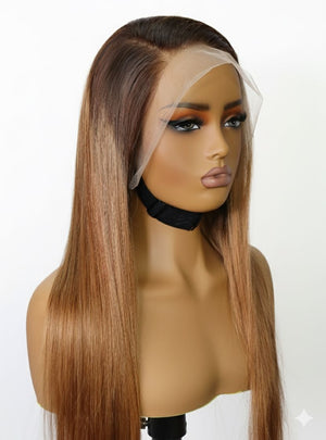 Brazilian 13x4 Lace Frontal Wig Straight  clr 430 18 inch