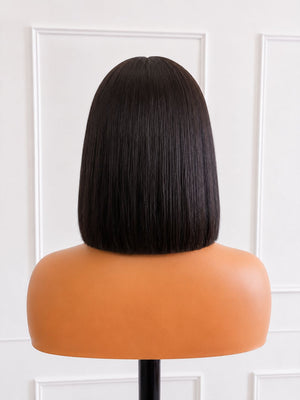 Vietnamese 5x5 Lace Wig Straight Cardi Bob 10 Inch col 1B