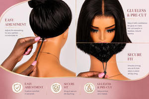 Pre Cut Brazilian 13x4 Drawstring Lace Wig Straight
