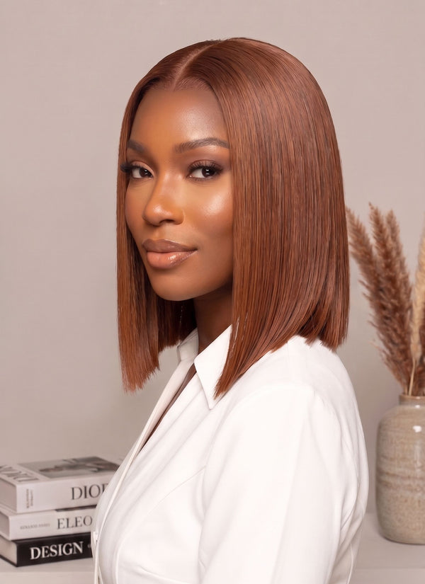 Vietnamese Bob Lace Wig Straight Col 4