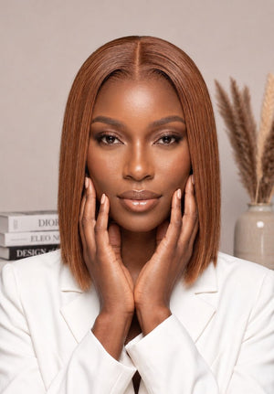 Vietnamese Bob Lace Wig Straight Col 4