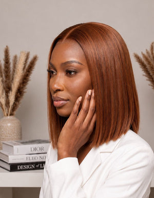 Vietnamese Bob Lace Wig Straight Col 4