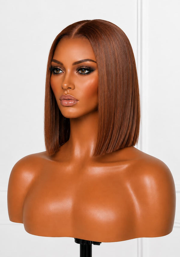 Vietnamese Bob Lace Wig Straight Copper
