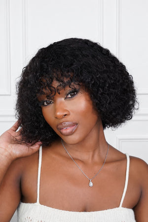 2 for 1 Brazilian Wig Combo | Straight 8″ Bob + Zoe Water Wave Fringe